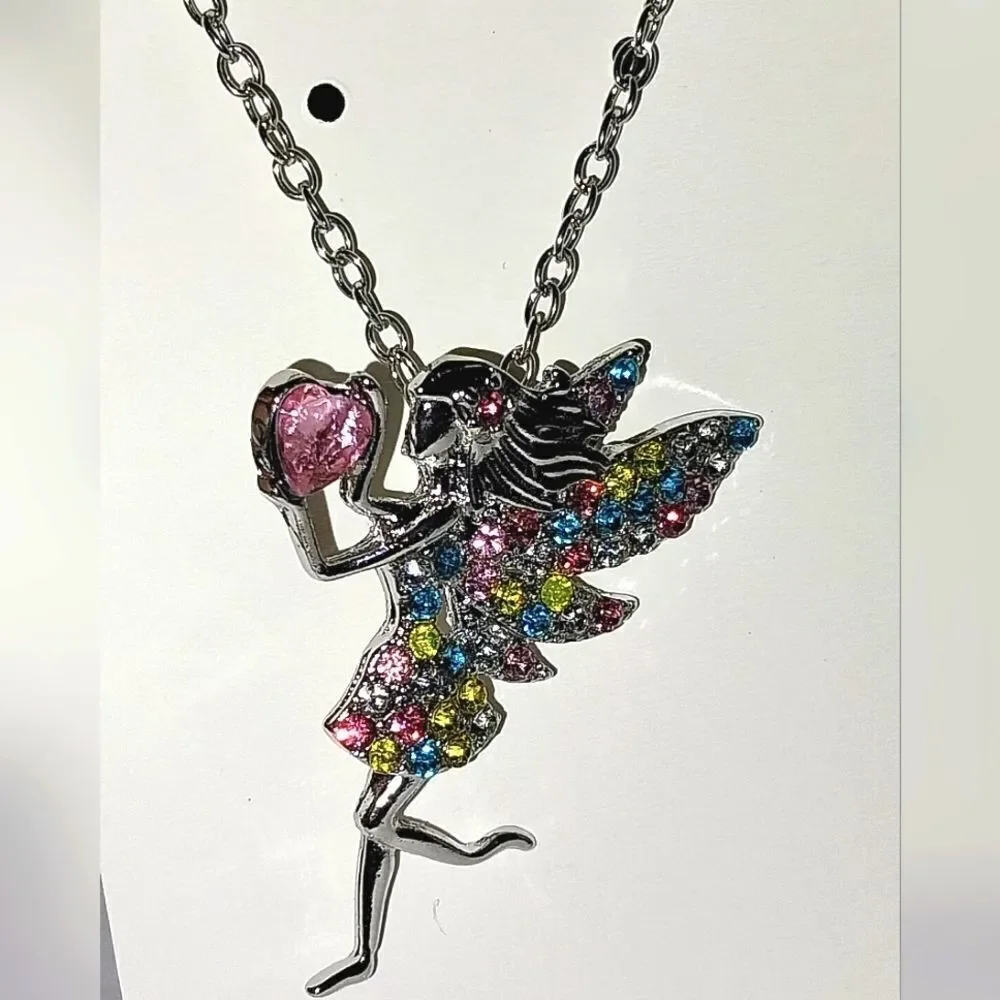 Stunning Fairy Rhinestones Necklace For Adults And Kids